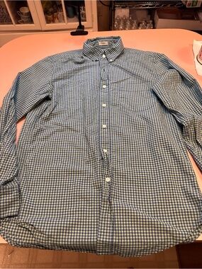 J. Crew Green & Blue Gingham Button-Down Shirt